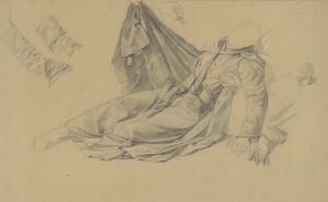 Study of robes to the figure of Josaphat Kuntsevych to the painting ‘Martyrdom of St Josaphat Kuntsevych’