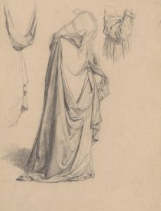 Study of the figure of Mary Magdalene to the painting ‘Three Marys’
