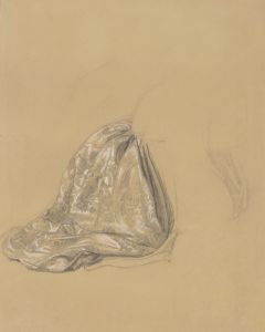 Study of the Kneeling Lady’s Dress for the Painting ‘The Upbringing of Sigismund Augustus’