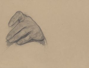 Study of the left hand of Władysław Jagiełło for the painting ‘Queen Jadwiga’s Oath’