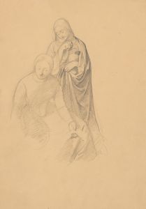 Study of two women to the painting ‘Entombment’