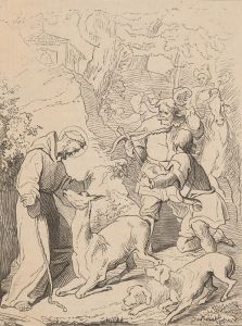 Św. Franciszek z Asyżu  – Scena z życia św. Franciszka z Asyżu – Ocalenie Łani