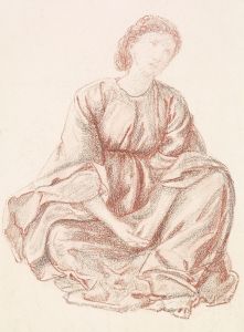 Green Summer – Drapery Study for the Central Figure