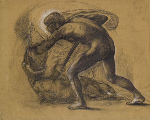 St George Series – Male Nude – Study for ‘St George slaying the Dragon’