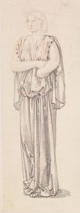 St George Series – Study of a Female Attendant for ‘The Princess draws the fatal Lot’