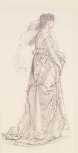 St George Series – Study of Female Attendant for ‘The Princess led to the Dragon’ II
