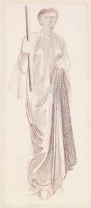 St George Series – Study of Female Attendant for ‘The Princess led to the Dragon’