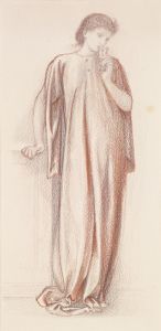 St George Series – Study of the Princess for ‘The Princess draws the fatal Lot’