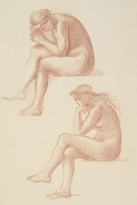 The Lament – Nude Female – Two Studies for the Figure on the Right