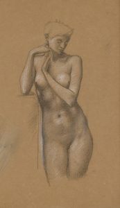 Study of female nude for the Hill Fairies in ‘Arthur in Avalon’