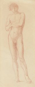 Study of a standing male nude