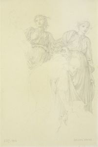 Group of women, Preliminary study for the painting The Golden Stairs