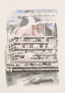 Design for Urne Buriall – Funeral Pyre
