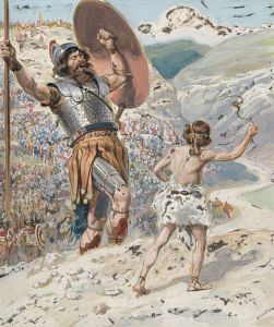 David Slings the Stone