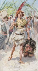 David Takes the Head of Goliath to Jerusalem