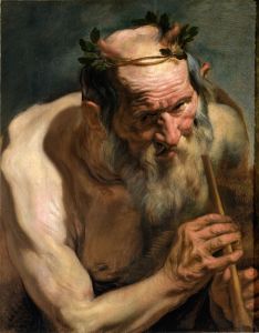 Old Satyr Holding a Flute