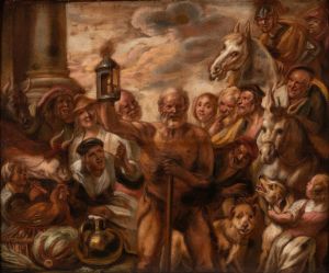 Diogenes Searching for an Honest Man