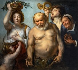 Silenus and the four seasons