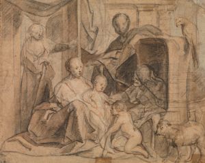 Die Heilige Familie mit Elisabeth und dem Johannesknaben