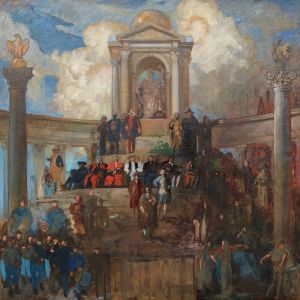 Study for The Apotheosis of Pennsylvania, House of Representatives Chamber, Pennsylvania State Capitol, Harrisburg
