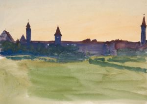 Architectural Study – View of a walled city