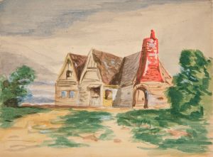 Sketch of a country cottage