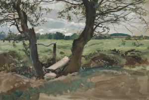 Study of two trees and a field
