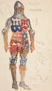 Aumerle , costume sketch for Henry Irving’s 1898 Planned Production of Richard II