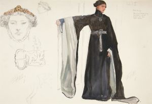 Richard II , costume sketch for Henry Irving’s 1898 Planned Production of Richard II