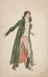 Sketch of a young man – study for illustration to a play
