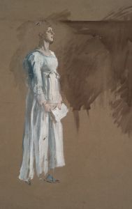 A figure in classical dress