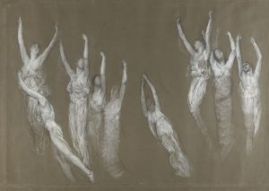 Compositional study for ‘The Spirit of Light,’ lunette