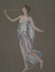 Figure study for the figure of Fame