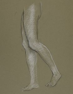 Figure study for ‘The Hours,’ mural at the state capitol building in Harrisburg, Pennsylvania, 1902-1911
