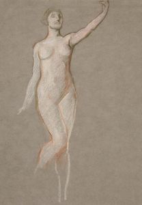 Figure study for ‘The Hours’; sketch for mural for the state capitol building in Harrisburg, Pennsylvania, 1902-1911 II