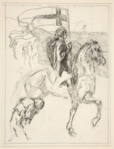 Galahad Departs, study for The Quest of the Holy Grail