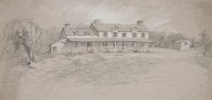 Sketch of a country home