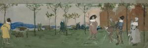Study for ‘A Game of Bowls’