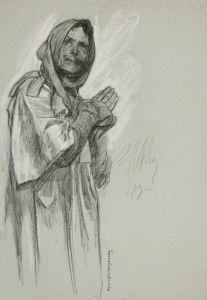 Study for ‘Arthur’s Round Table,’ from The Quest of the Holy Grail