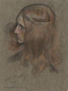 Study for the Head of Hamlet, for The Play Scene, in Hamlet