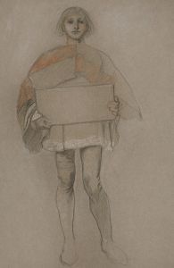 Study for ‘The Reconciliation,’ one of a series of paintings executed for the Royal Exchange, London, 1896