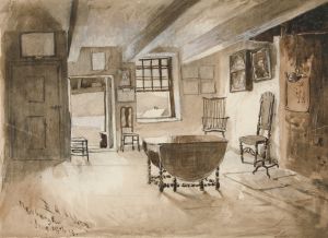 Study for ‘Washington’s Headquarters at Newburgh, New York’