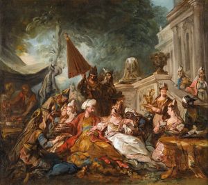 Oriental scene or Esther’s banquet