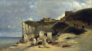 Woman bath in Dieppe I