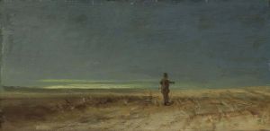 Flachlandschaft Mit Vogelscheuche