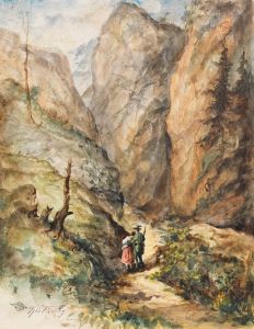 Jäger und Mädchen