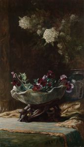 Pansies and Spirea