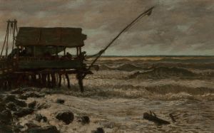 Fishing Hut Off Pierhead, Viareggio, Italy