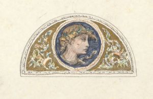 Study for Lunette with Female Head