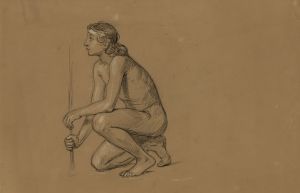 Study drawing for the figure of Agriculture